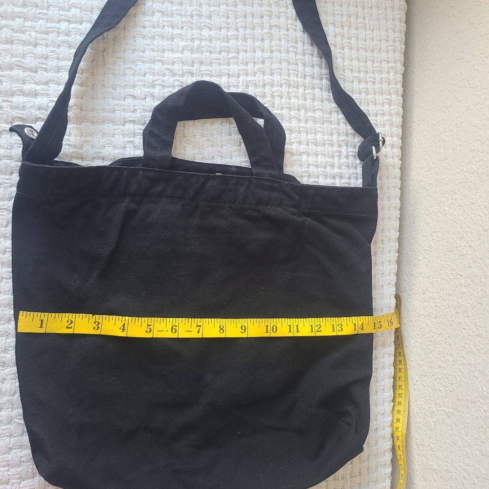 Baggu Black 100% Cotton Shoulder Bag - Picture 6 of 6